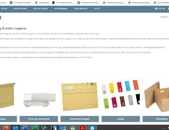 Nichewebshop med kontorforsyning