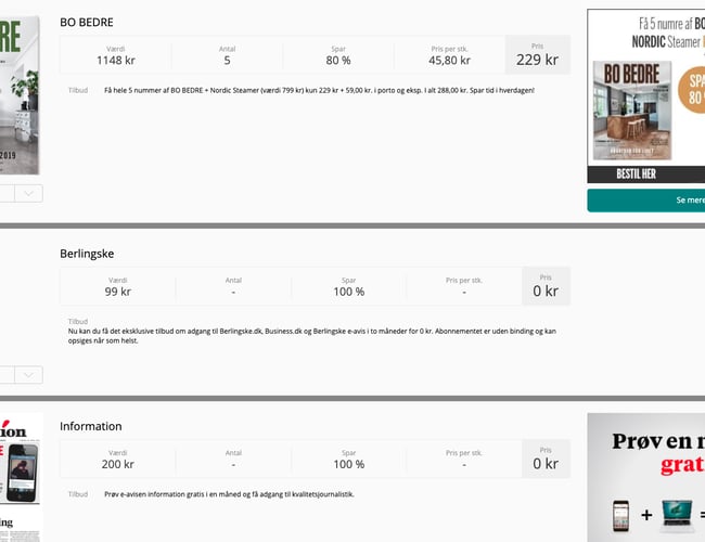 Affiliate portal med bredbånd, fagforening, lån, m.m. - Overskud på 1.000,- til 2.100,- pr. måned.