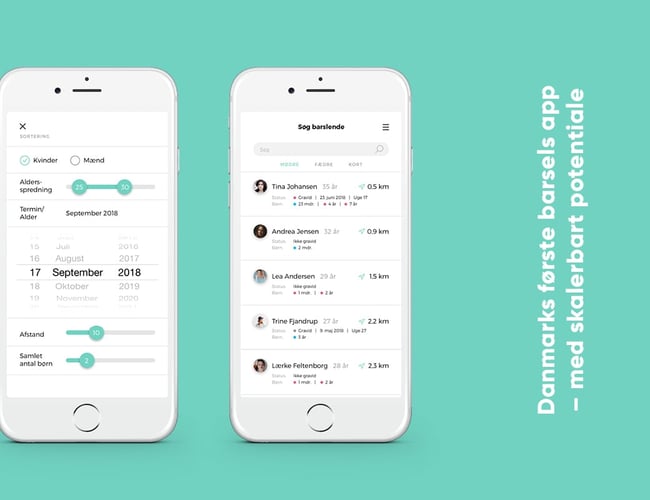 Barsels app-koncept + komplet design af app