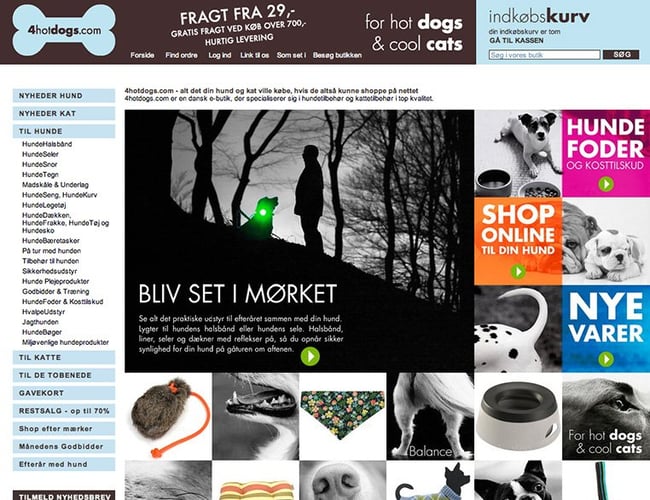 Eftertragtet webshop med kvalitetsudstyr til hunde og katte