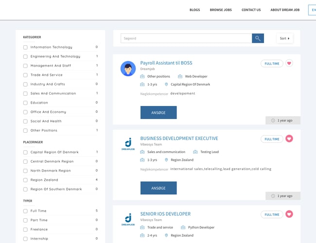 IT webportal med mange muligheder inden for HR forretning til salg