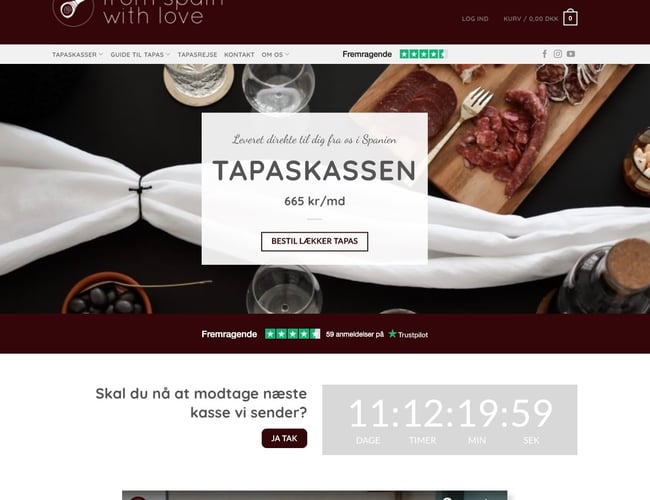 Webshop med spanske tapasspecialiteter - set i Løvens Hule
