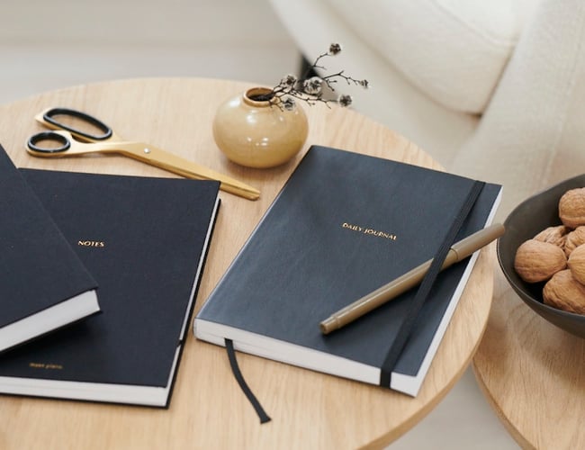 Æstetisk brand med internationalt salg af notesbøger produceret i EU - Omsætning i 2021: 72.000 kr. 