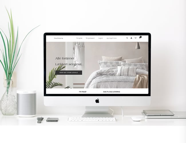 KØREKLAR Webshop der sælger sengetøj, sengetæpper mv. med leverandørunivers i EU