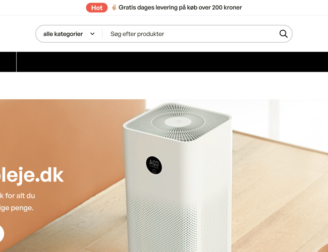 Webshop med bredt udvalg - Dropshipping - Omsætningen er i niveauet 800.000 til 900.000 mio kroner om året.