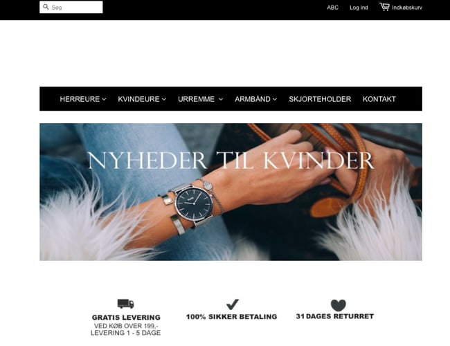 Dansk webshop med over 3.300 kunder  indenfor ure og urremme til salg.  12.000,-  profit om måneden med 8 timers ugentligt arbejde. 