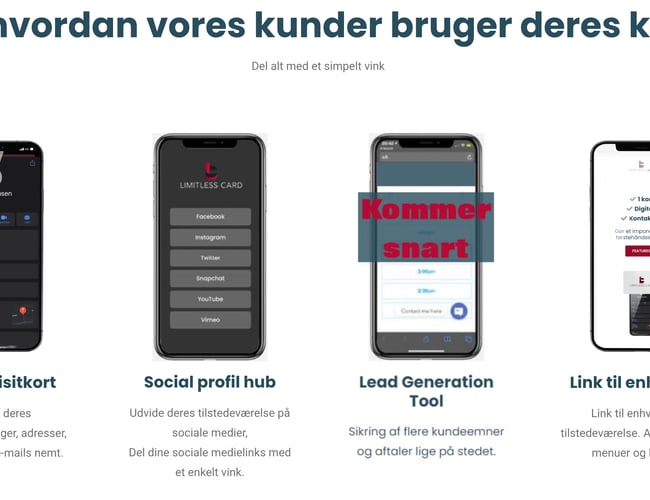 Opret forbindelser uden grænser – Limitless Card, det revolutionerende elektroniske visitkort