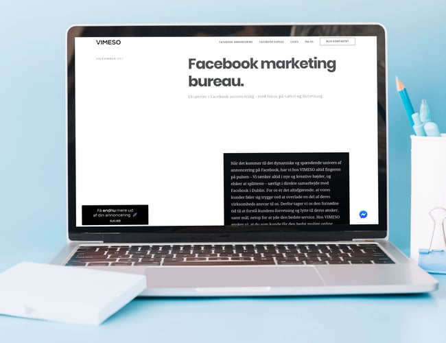 vimeso.dk - PaidSocial Bureau med aktive og stabile kunder - min. 650.000kr. / årligt.