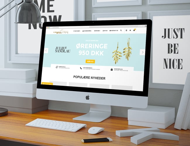 Webshop med salg af smykker til kvinder - Inkl. leverandøraftaler - køreklar løsning - med omsætning