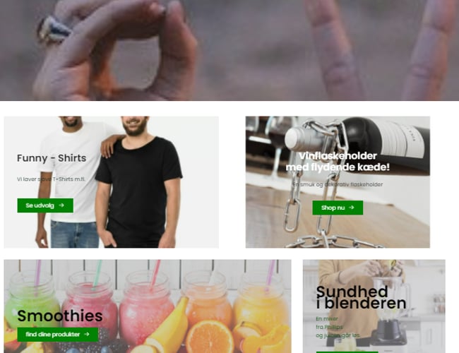 Prestashop Webshop med lige nu med Køkkengadgets m.m.