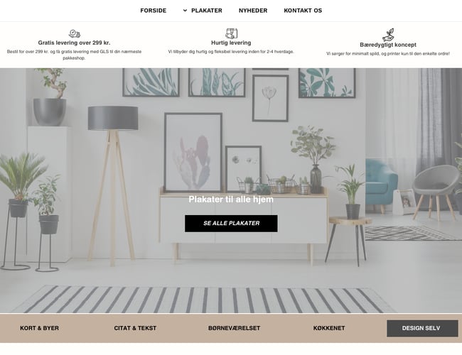 Bareplakater.dk Plakat webshop til salg