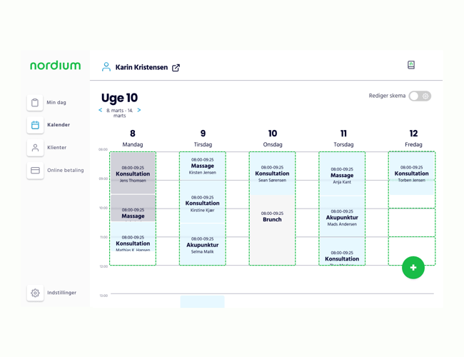 [SaaS virksomhed] Tid er penge - Behandlere sparer begge dele med Nordiums booking- og administrationssoftware.