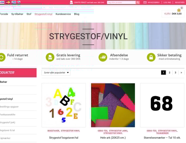 Webshop i vækst med topplacering i Google