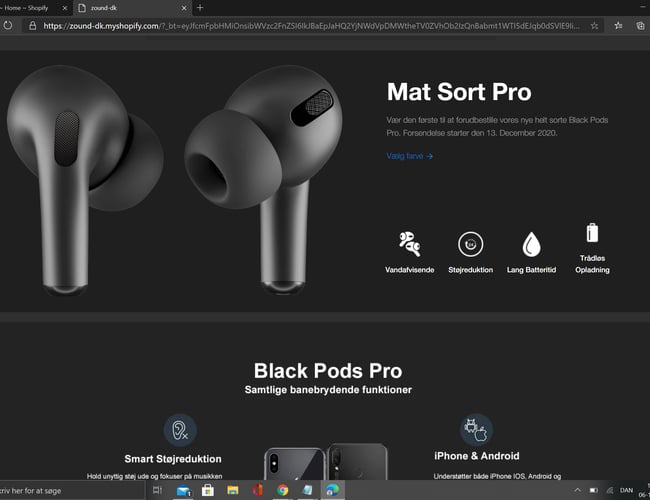 Køreklar dropshipping side med fast leverandør aftale