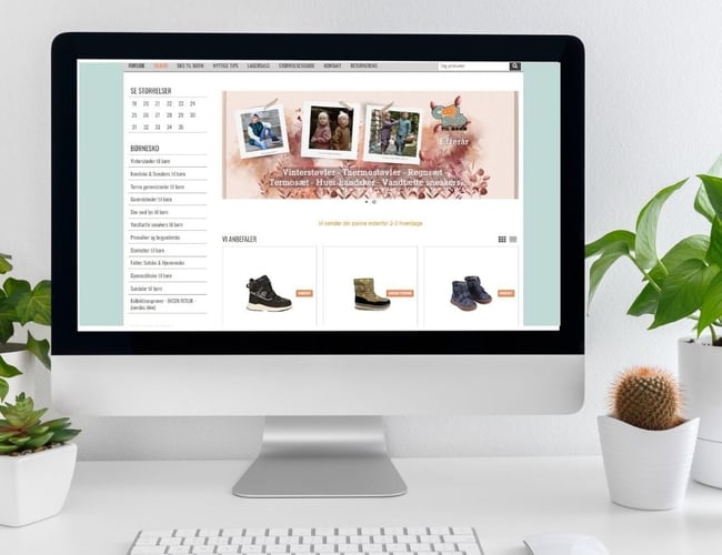 Webshop med børnesko sælges