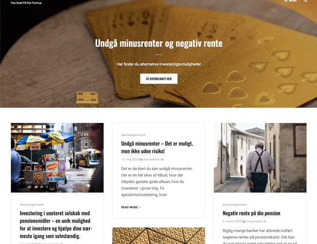 Salg af finansiel portal om bankerne, fx. gebyrer, rentesatser, realkreditlån 