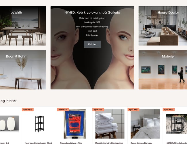 Gallerio.dk - plakat og design webshop med en omsætning på 1 mio. ÅTD - Overskud før skat: 300.000 DKK
