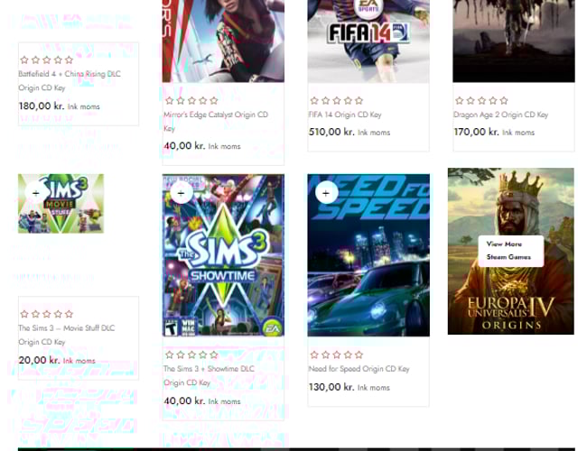 Gamekey.dk - Salg af gaming nøgler