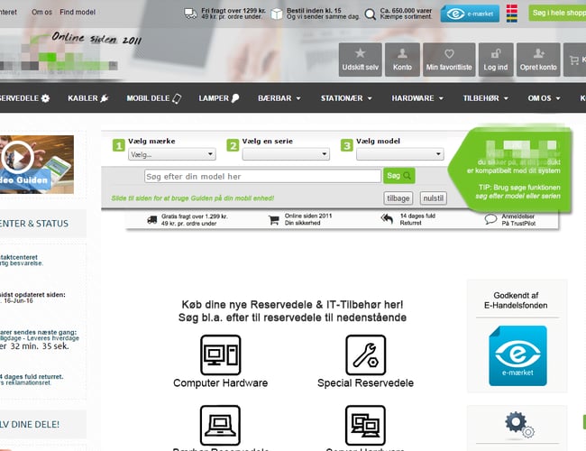 Fuldautomatisk IT-Webshop (Dropshipping) 14-16% avance