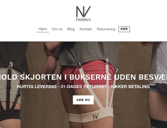 Attraktiv webshop med nicheprodukt til mænd sælges månedlig omsætning ca. 25.000 kr.