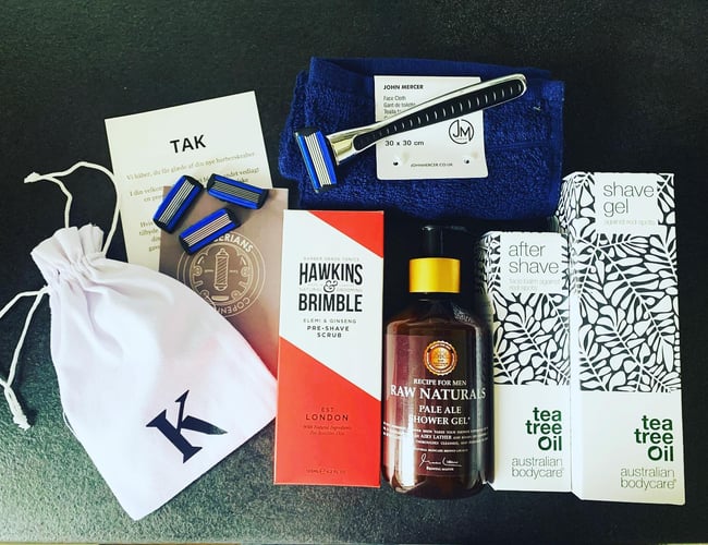 Webshop med barberblade og plejeprodukter til mænd - Betal kun for varelageret! - med omsætning til B2B og B2C