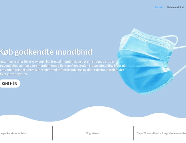 Køreklar og optimeret mundbind-webshop