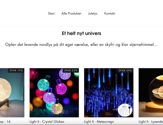 Profitable Dropshipping Webshop - Light It