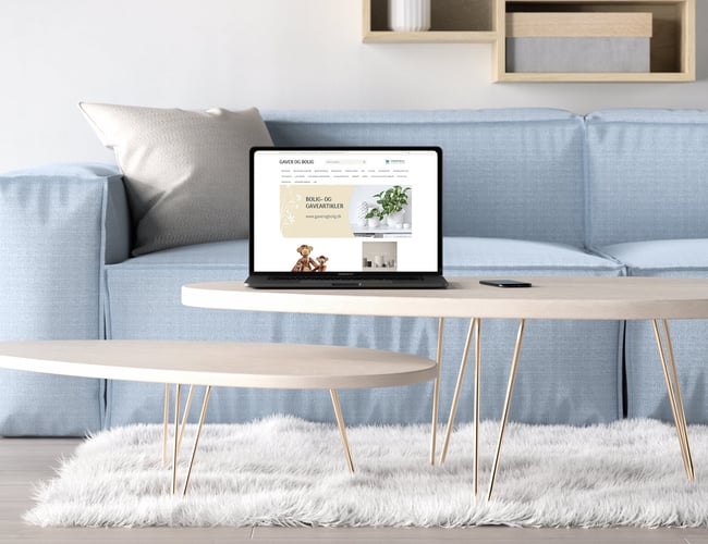Webshop Gaverogbolig.dk til salg - Omsætning i alt: 3,5 mio DKK - Brugskunst og interiør 