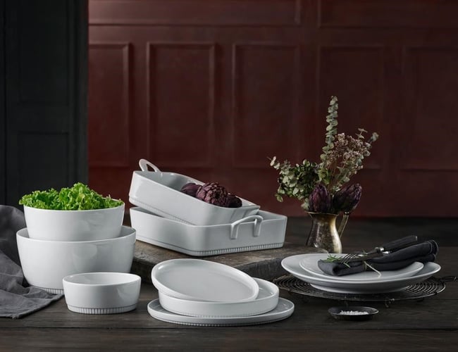 Varelager med køkkenprodukter af kendte danske mærker