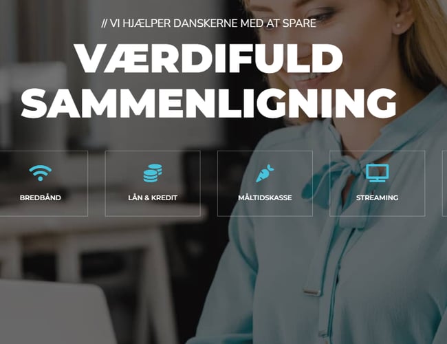 Compardo.dk - Affiliate side indenfor bredbånd, A-kasse, Lån, Måltidskasse mm. 12.000 kr i profit i 2022