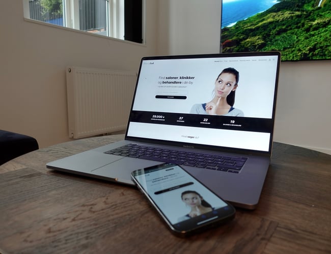 Abonnementsforretning / skønhedsplatform - 100% automatiseret og selvkørende. Brugt 350 udviklingstimer! Medfølger komplet liste med over 15.000 danske saloner / behandlere i målgruppen.