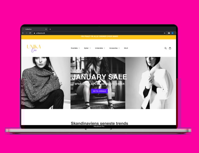 Online Webshop med smukt tøj til Kvinder - 4-5* avance