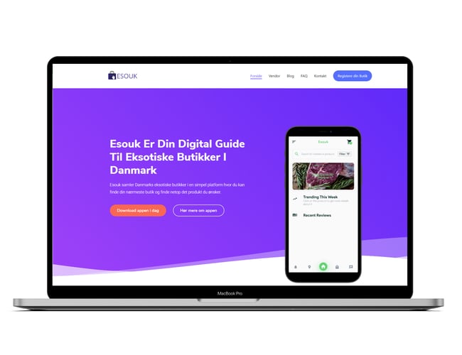 Online portal for eksotiske butikker (Med Android og IOS app)