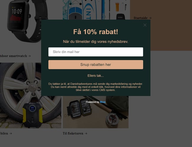 Dropshipping webshop i outdoor branchen