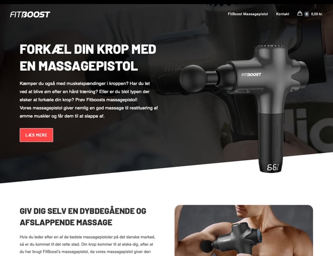 Salg af Massagepistol Webshop