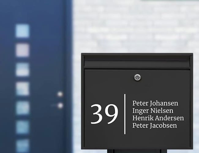 Postkassestickers - 3 webshops