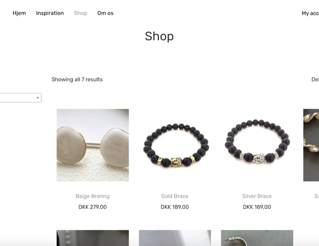 jewlry.dk - Velfungerende smykke webshop med høj avance