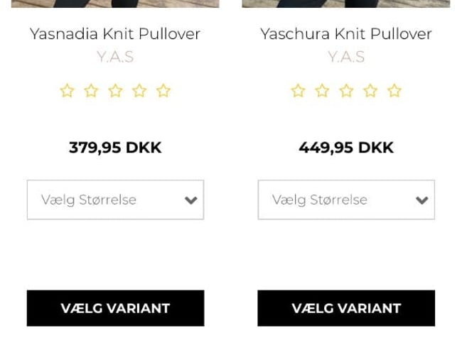 OneTooLess.dk - Fashion webshop med stærk instagramprofil - Omsætning i perioden 26/2 - 15/9: kr. 600.000 ex. moms