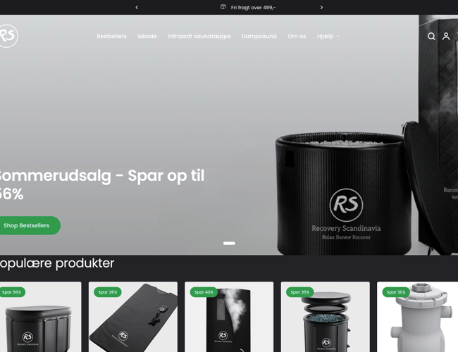 Wellness webshop med 165.000 kr i varelager og dokumenteret salg – sælges komplet