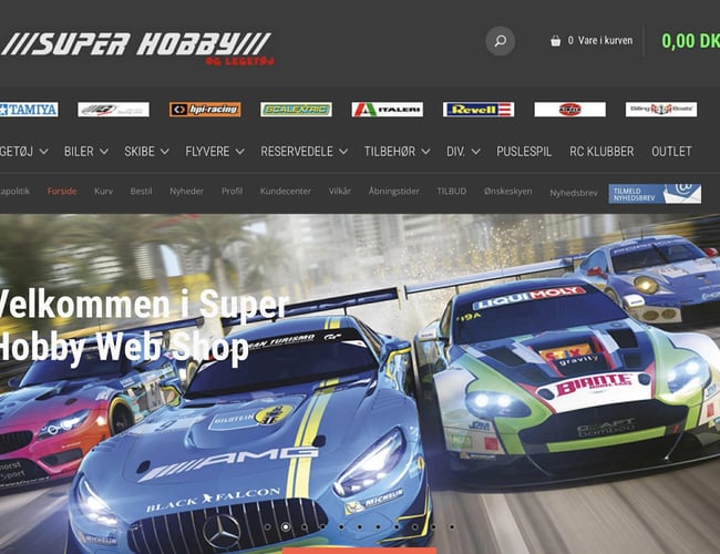 SuperHobby.dk – etableret webshop indenfor fjernstyrede biler og fly