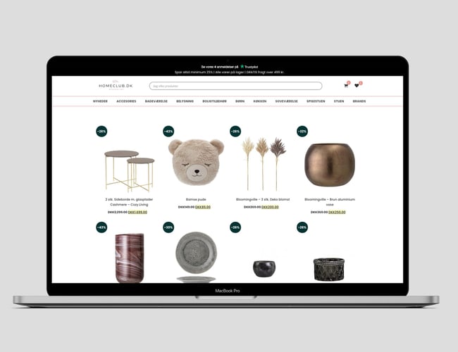 Homeclub.dk - Interiør webshop m. gode muligheder.  