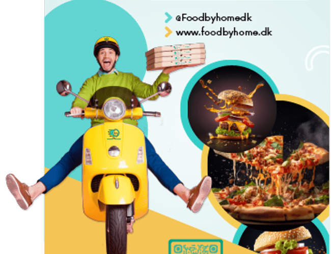 Mad levering System hjemmeside, bruger app, bud app