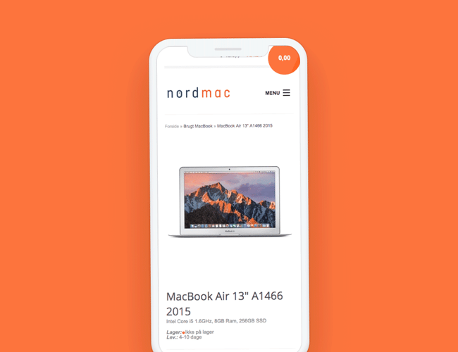 Webshop med salg af brugte MacBooks - Omsætning på 707.000kr. (Jan 18 - Jun 19)