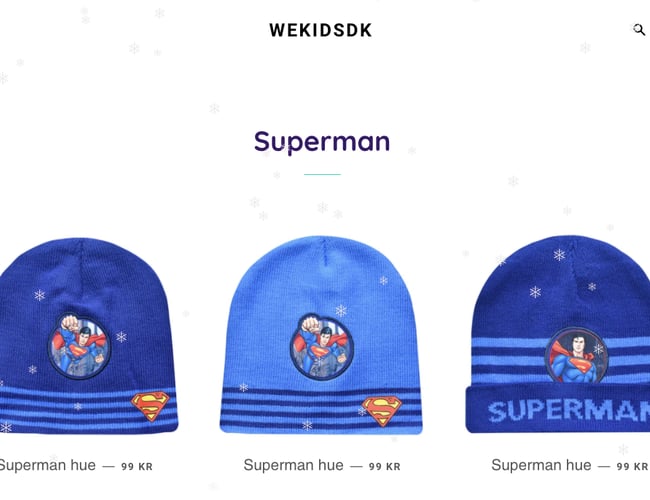 Dropshipping butik med salg af børne produkter