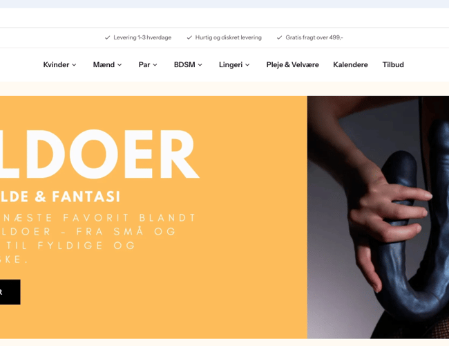 Erotisk Shopify Webshop – klar til skalering
