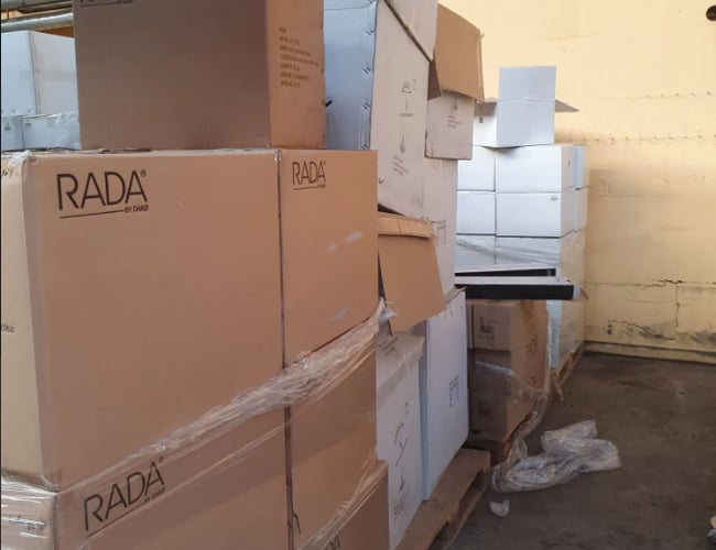 Større lampeparti med kvalitetsmærker klart til salg