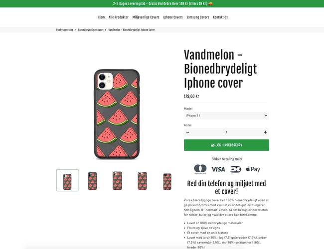 Funkycovers.dk - Webshop med bæredygtige Iphone & Samsung covers 