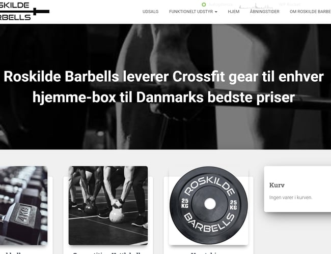www.roskildebarbells.dk webshop med vækstpotentiale