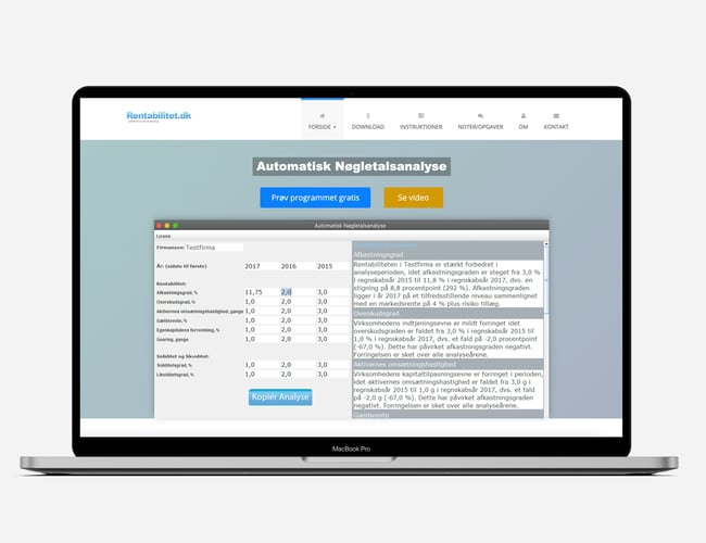 Rentabilitet.dk - passiv indkomst - Årlig omsætning ca. 22.500 kr.