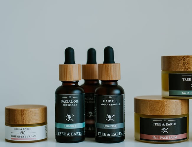 Tree & Earth Skincare til salg - etableret dansk hudplejebrand